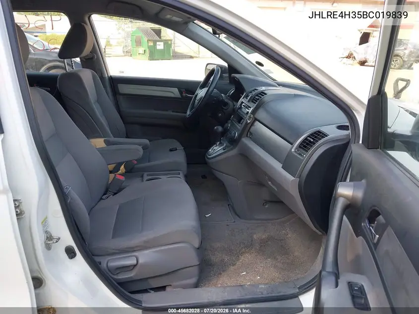 2011 Honda Cr-V Lx VIN: JHLRE4H35BC019839 Lot: 45682028