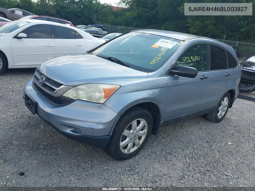 2011 Honda Cr-V Se VIN: 5J6RE4H46BL003827 Lot: 45696771