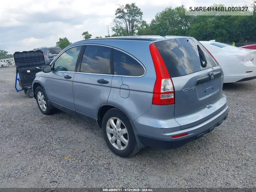 2011 Honda Cr-V Se VIN: 5J6RE4H46BL003827 Lot: 45696771