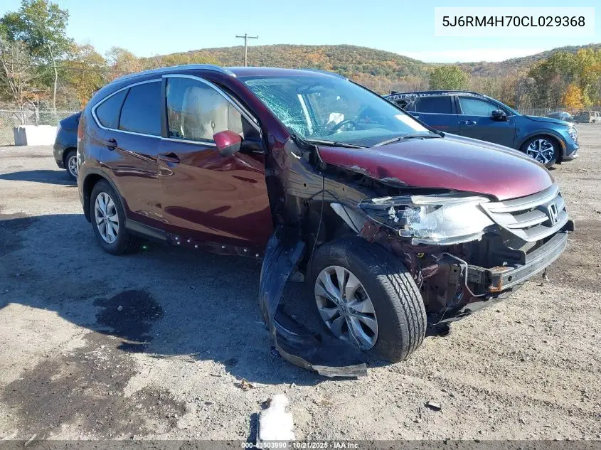 5J6RM4H70CL029368 2012 Honda Cr-V Ex-L