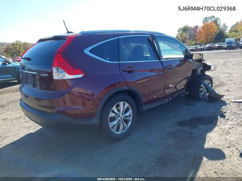 5J6RM4H70CL029368 2012 Honda Cr-V Ex-L