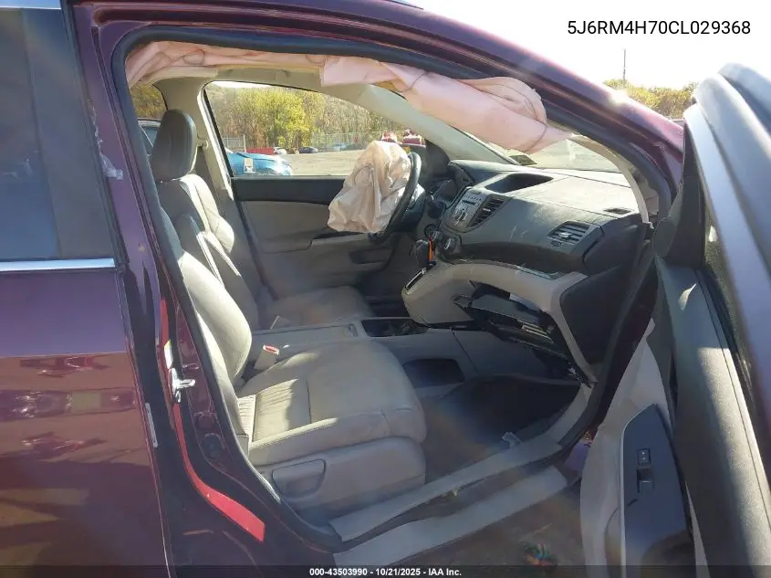 5J6RM4H70CL029368 2012 Honda Cr-V Ex-L