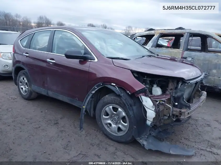 5J6RM4H35CL072777 2012 Honda Cr-V Lx