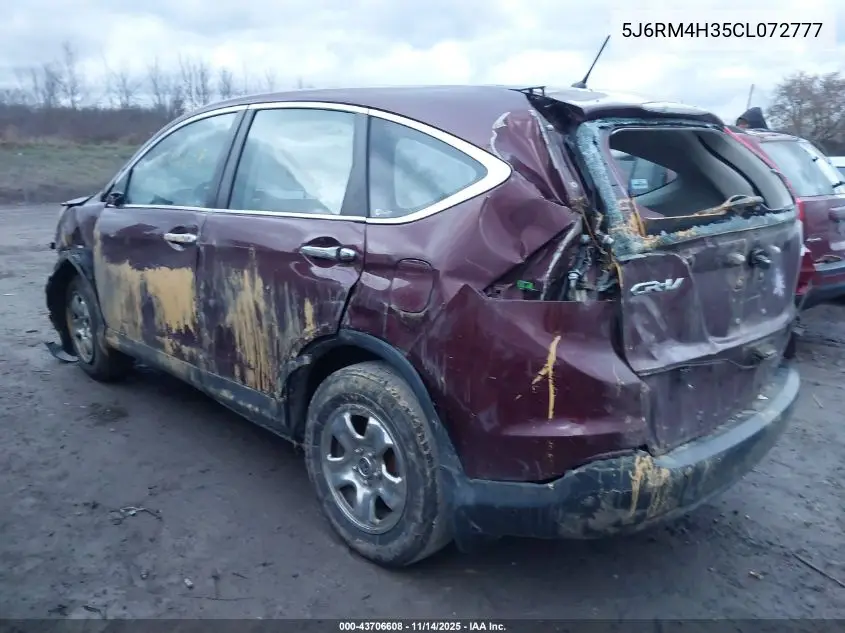 5J6RM4H35CL072777 2012 Honda Cr-V Lx