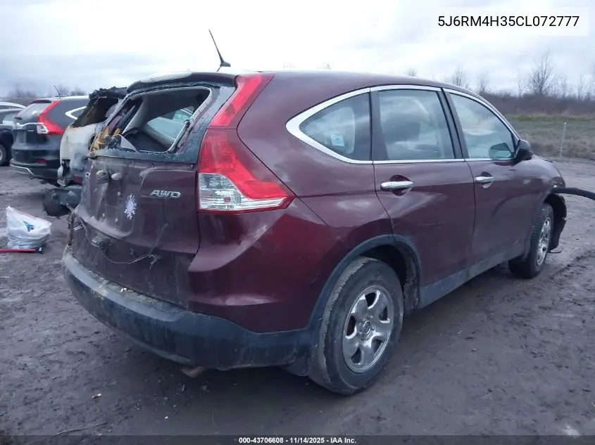 5J6RM4H35CL072777 2012 Honda Cr-V Lx