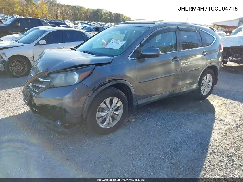 JHLRM4H71CC004715 2012 Honda Cr-V Ex-L
