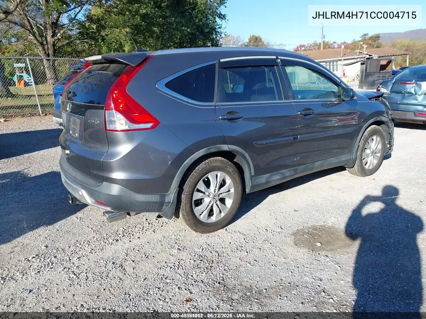 JHLRM4H71CC004715 2012 Honda Cr-V Ex-L