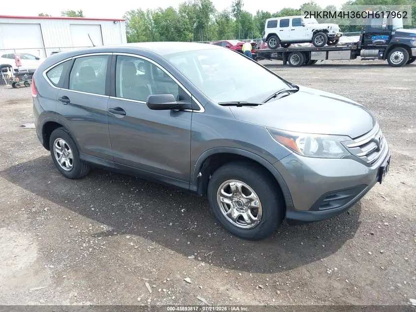 2012 Honda Cr-V Lx VIN: 2HKRM4H36CH617962 Lot: 45693817