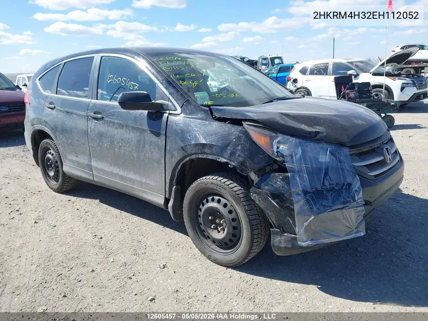 2014 Honda Cr-V Lx VIN: 2HKRM4H32EH112052 Lot: 12605457