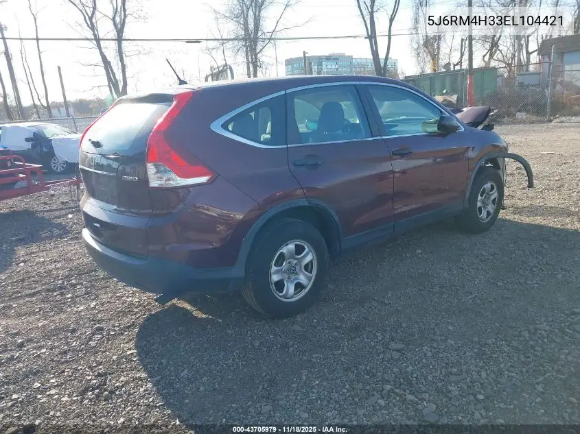 5J6RM4H33EL104421 2014 Honda Cr-V Lx