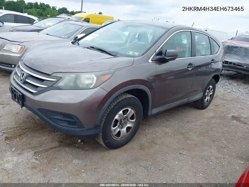 2014 Honda Cr-V Lx VIN: 2HKRM4H34EH673465 Lot: 45319314