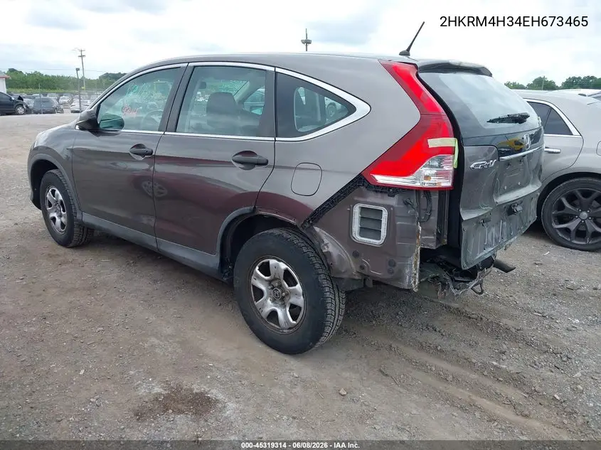 2014 Honda Cr-V Lx VIN: 2HKRM4H34EH673465 Lot: 45319314