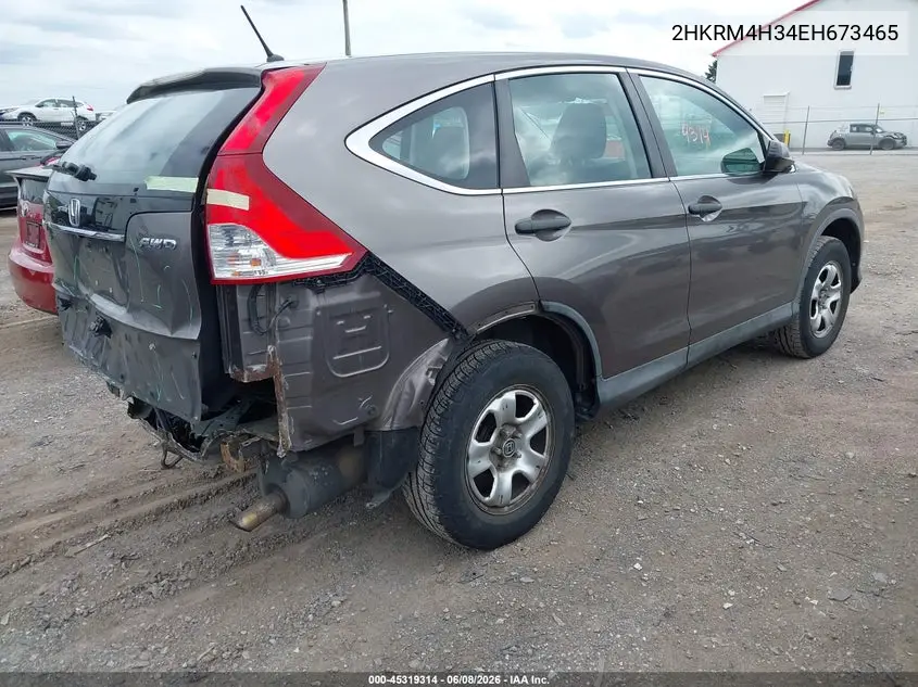 2014 Honda Cr-V Lx VIN: 2HKRM4H34EH673465 Lot: 45319314