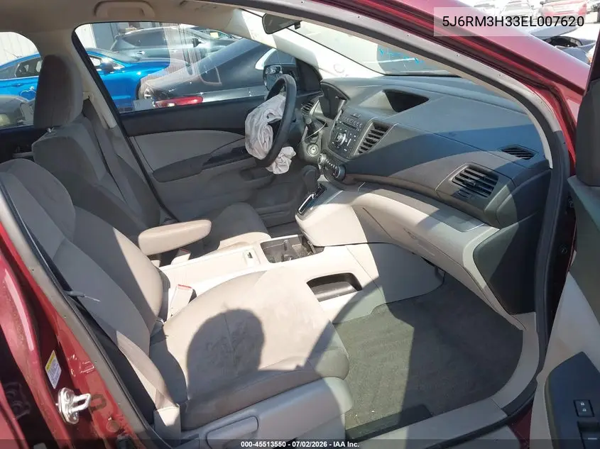 2014 Honda Cr-V Lx VIN: 5J6RM3H33EL007620 Lot: 45513550