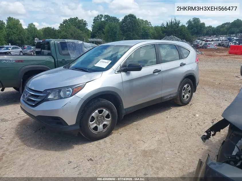2014 Honda Cr-V Lx VIN: 2HKRM3H3XEH566477 Lot: 45589650