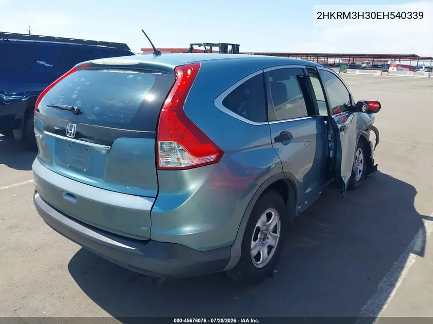 2014 Honda Cr-V Lx VIN: 2HKRM3H30EH540339 Lot: 45676076