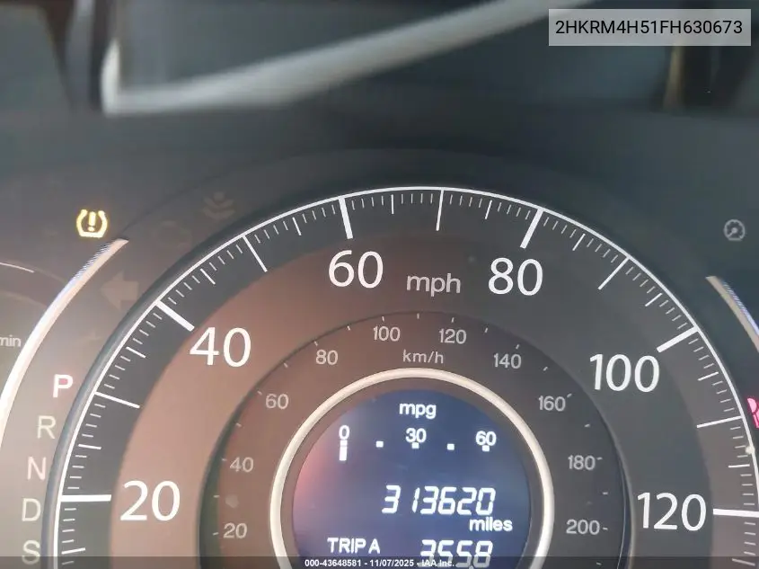2HKRM4H51FH630673 2015 Honda Cr-V Ex