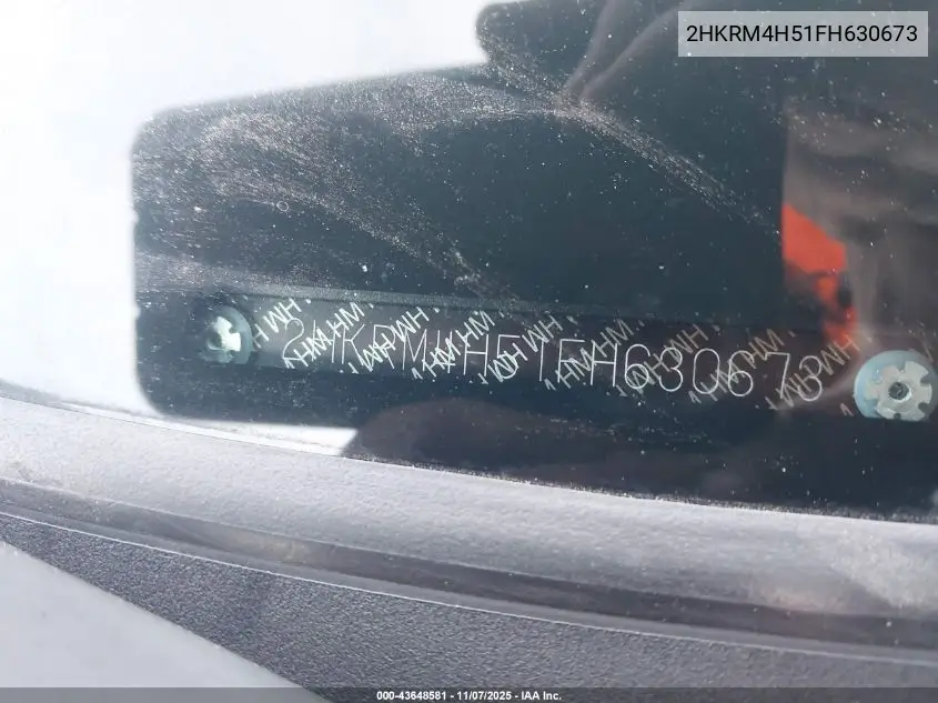 2HKRM4H51FH630673 2015 Honda Cr-V Ex