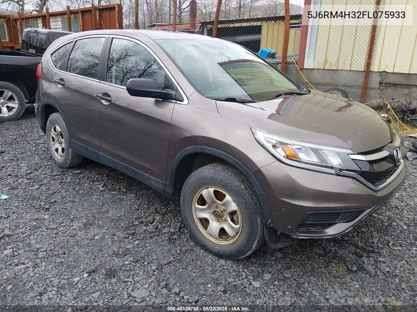 2015 Honda Cr-V Lx VIN: 5J6RM4H32FL075933 Lot: 45126758