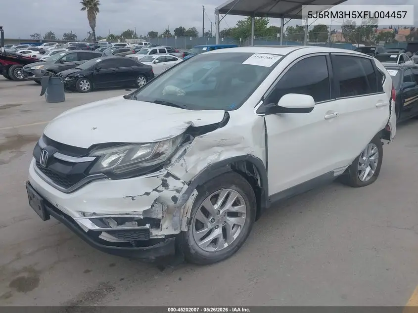2015 Honda Cr-V Ex VIN: 5J6RM3H5XFL004457 Lot: 45202007