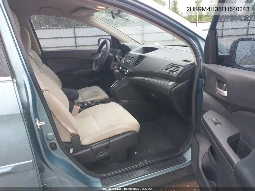 2015 Honda Cr-V Lx VIN: 2HKRM4H36FH640243 Lot: 45225445