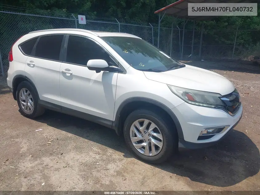 2015 Honda Cr-V Ex-L VIN: 5J6RM4H70FL040732 Lot: 45670408