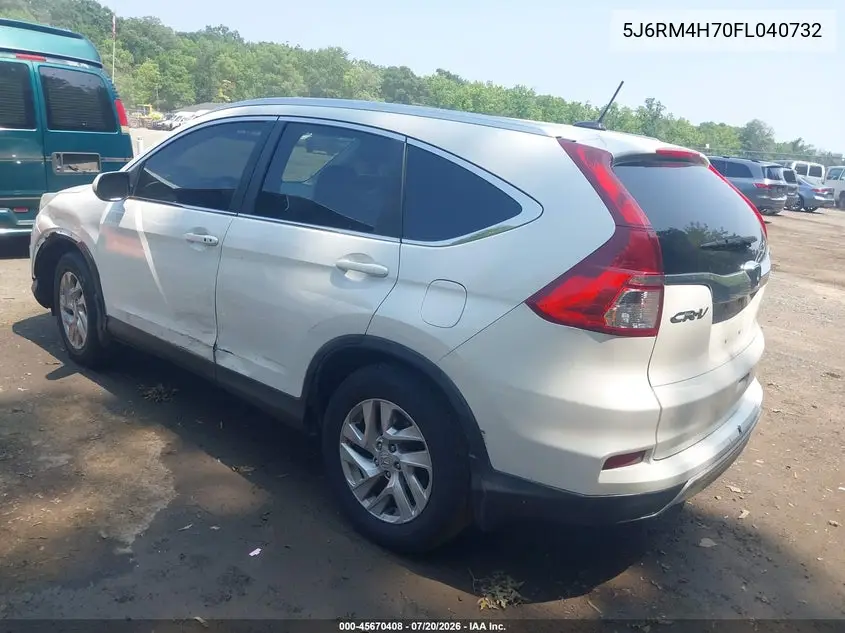 2015 Honda Cr-V Ex-L VIN: 5J6RM4H70FL040732 Lot: 45670408