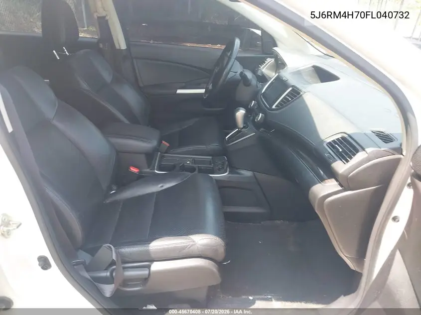 2015 Honda Cr-V Ex-L VIN: 5J6RM4H70FL040732 Lot: 45670408