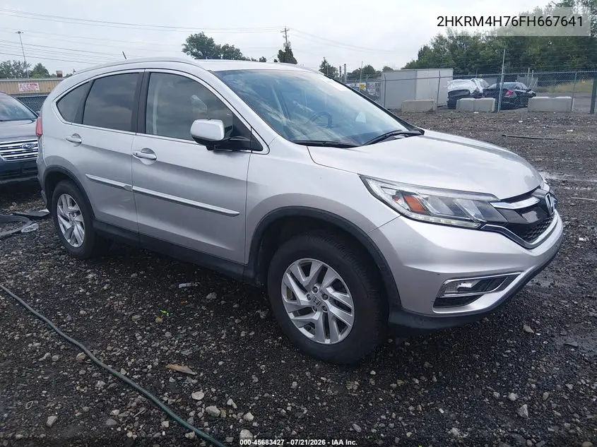 2015 Honda Cr-V Ex-L VIN: 2HKRM4H76FH667641 Lot: 45683427