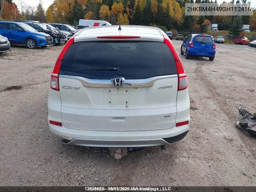2HKRM4H49GH112416 2016 Honda Cr-V Se