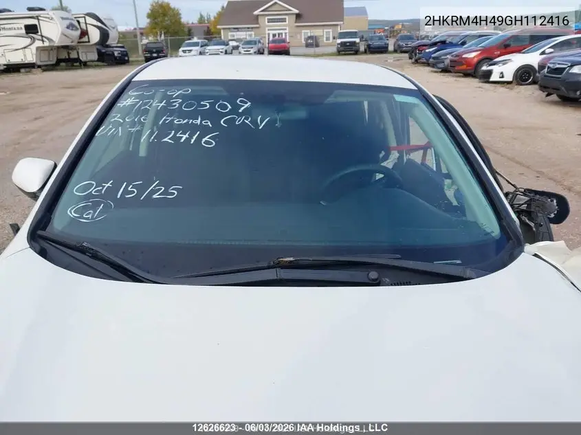 2HKRM4H49GH112416 2016 Honda Cr-V Se