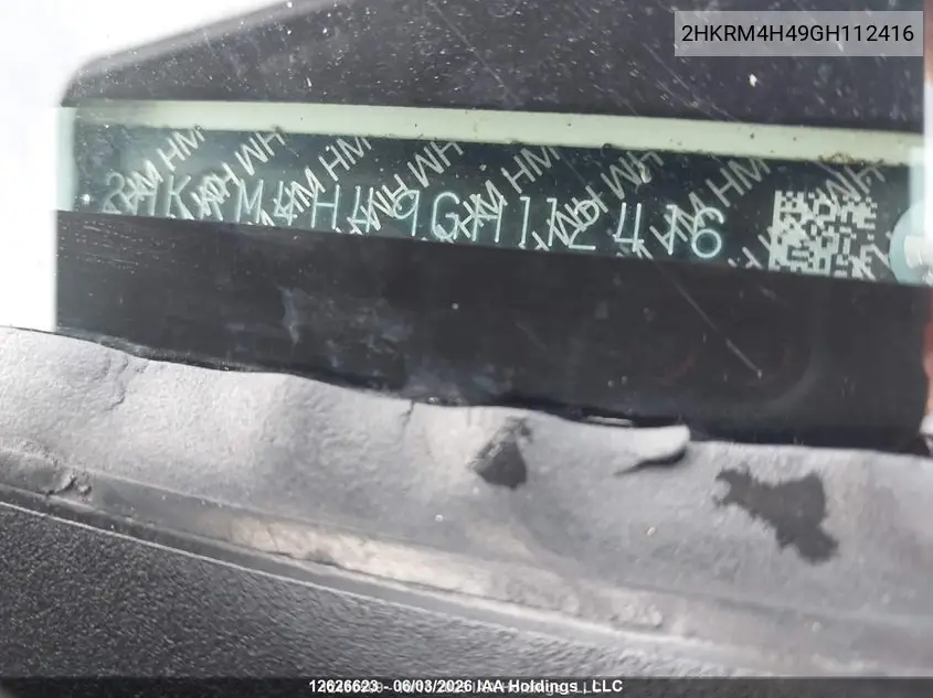 2HKRM4H49GH112416 2016 Honda Cr-V Se