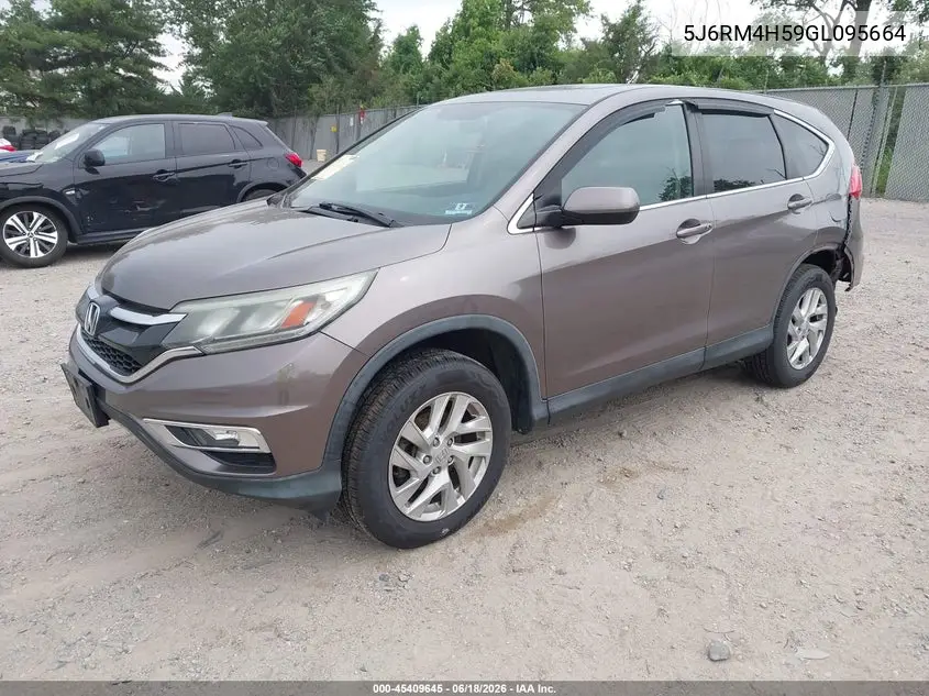 2016 Honda Cr-V Ex VIN: 5J6RM4H59GL095664 Lot: 45409645
