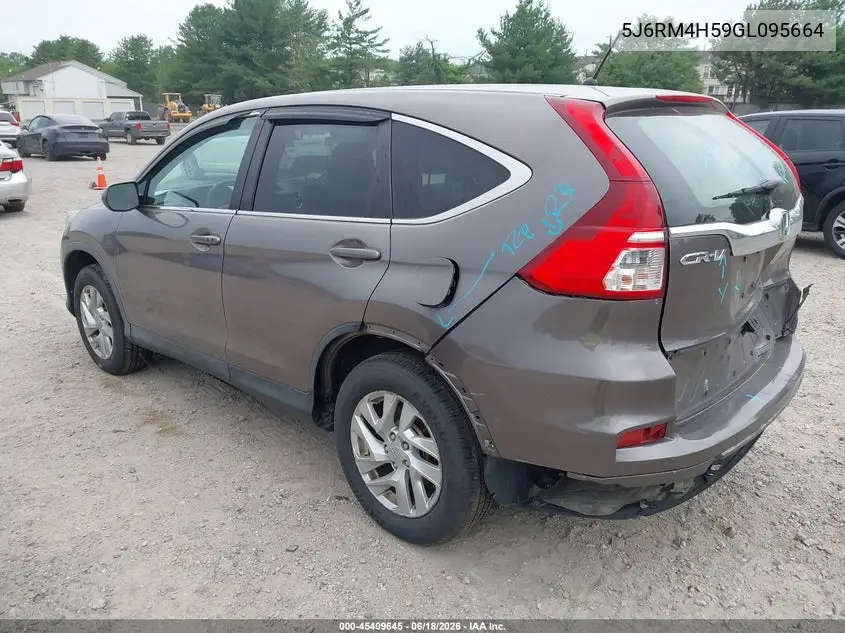 2016 Honda Cr-V Ex VIN: 5J6RM4H59GL095664 Lot: 45409645