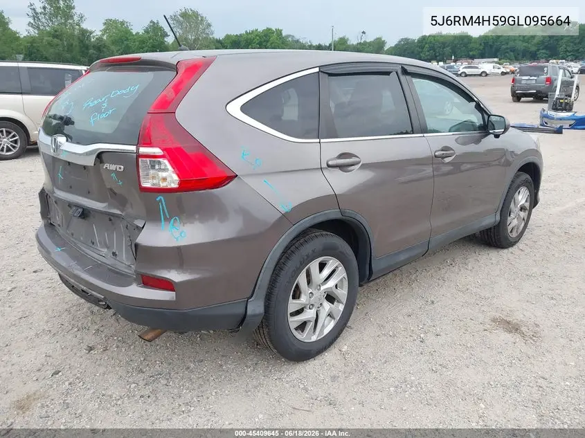 2016 Honda Cr-V Ex VIN: 5J6RM4H59GL095664 Lot: 45409645
