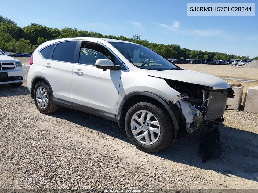 2016 Honda Cr-V Ex VIN: 5J6RM3H57GL020844 Lot: 45431878