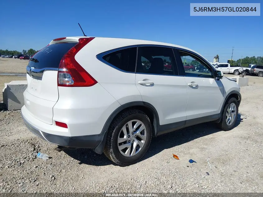 2016 Honda Cr-V Ex VIN: 5J6RM3H57GL020844 Lot: 45431878