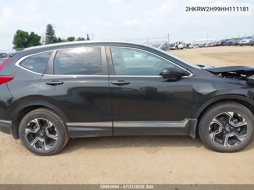2017 Honda Cr-V Touring VIN: 2HKRW2H99HH111181 Lot: 30093994