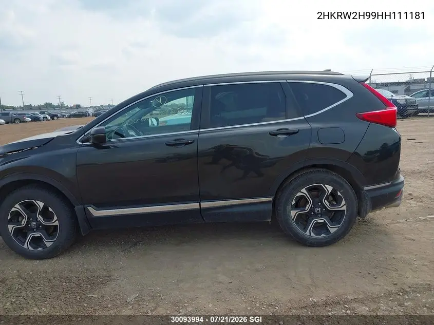 2017 Honda Cr-V Touring VIN: 2HKRW2H99HH111181 Lot: 30093994