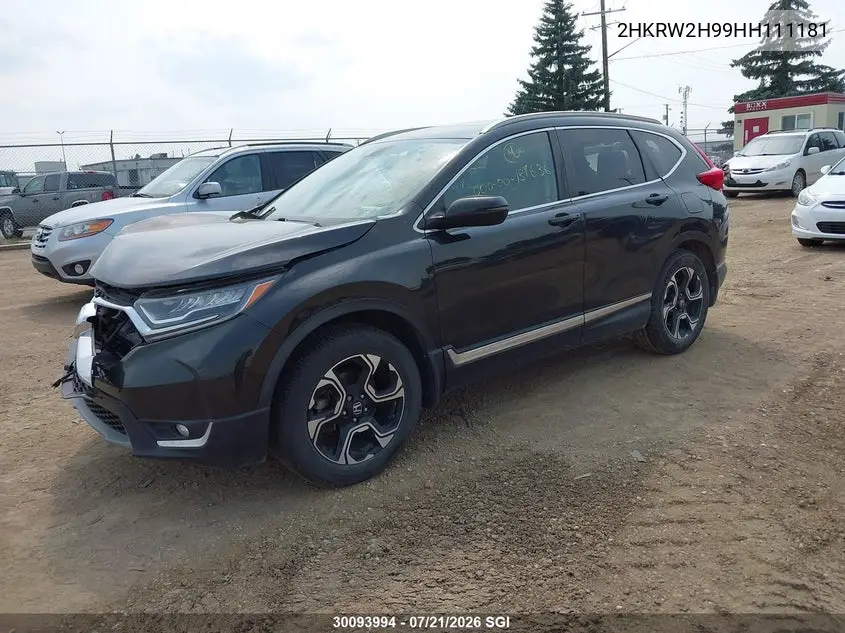 2017 Honda Cr-V Touring VIN: 2HKRW2H99HH111181 Lot: 30093994