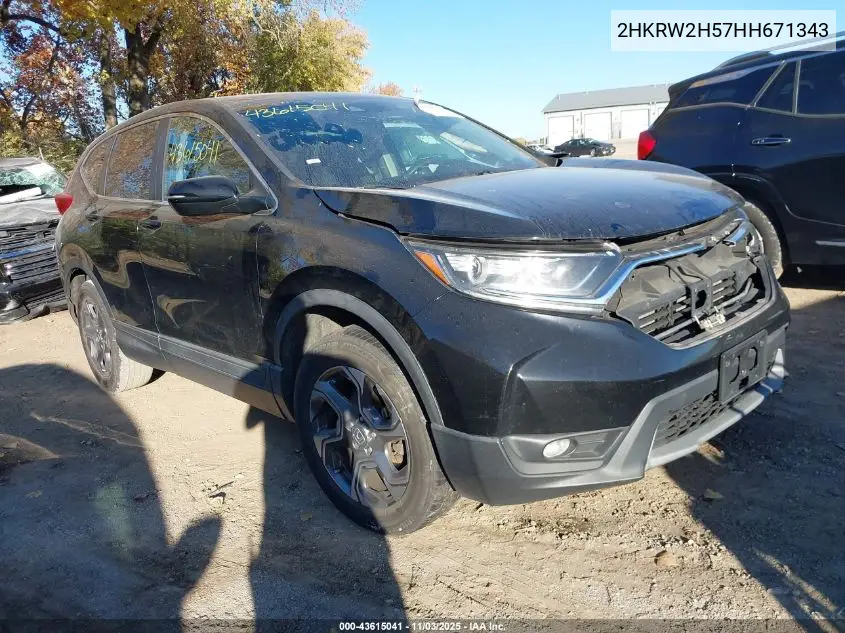 2HKRW2H57HH671343 2017 Honda Cr-V Ex