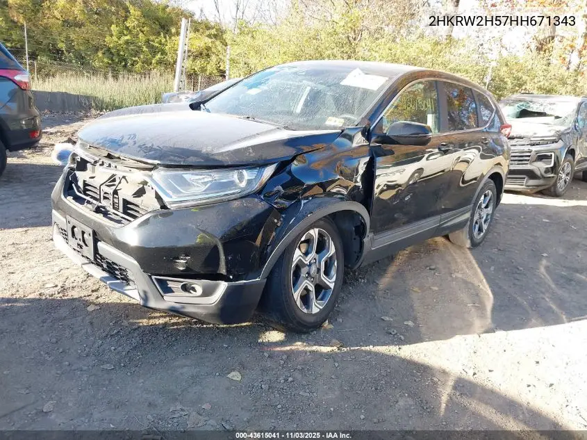 2HKRW2H57HH671343 2017 Honda Cr-V Ex