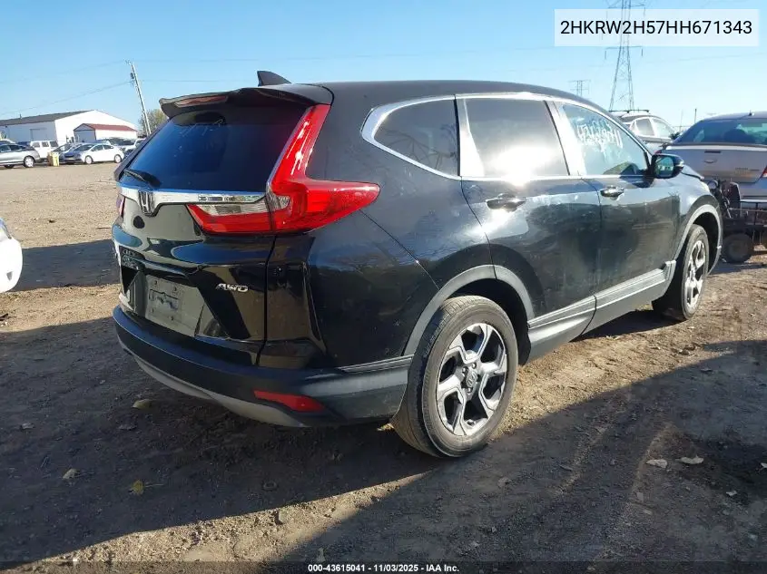 2HKRW2H57HH671343 2017 Honda Cr-V Ex