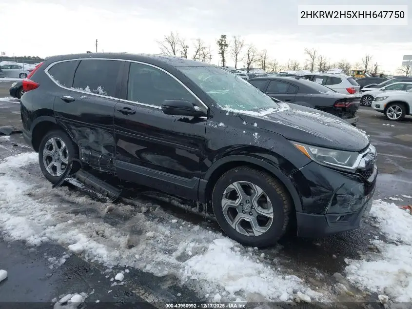 2HKRW2H5XHH647750 2017 Honda Cr-V Ex