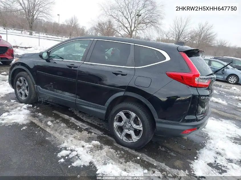 2HKRW2H5XHH647750 2017 Honda Cr-V Ex