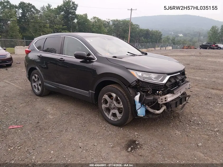 2017 Honda Cr-V Ex VIN: 5J6RW2H57HL035155 Lot: 45648901