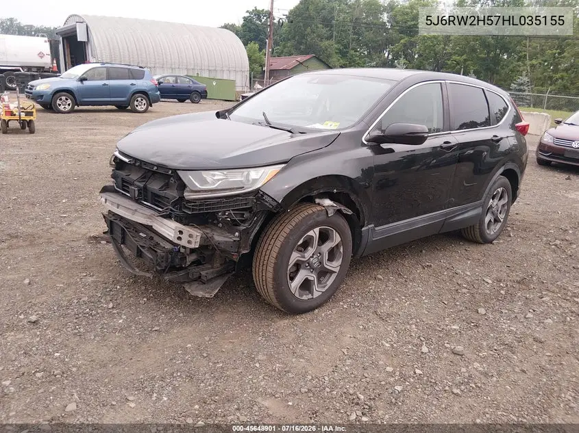 2017 Honda Cr-V Ex VIN: 5J6RW2H57HL035155 Lot: 45648901