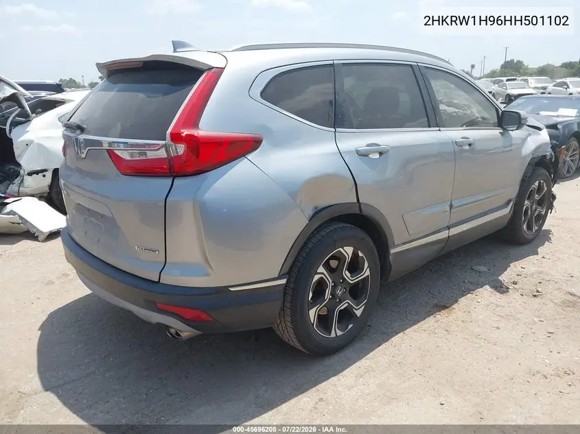 2017 Honda Cr-V Touring VIN: 2HKRW1H96HH501102 Lot: 45696208