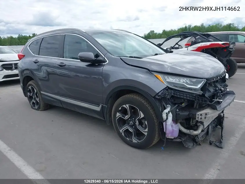 2018 Honda Cr-V Touring VIN: 2HKRW2H9XJH114662 Lot: 12629340X