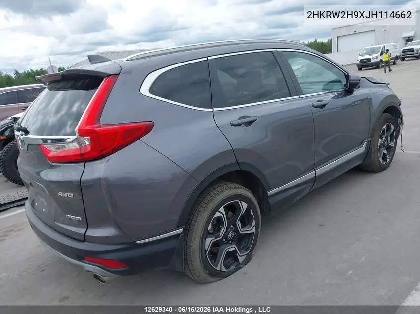 2018 Honda Cr-V Touring VIN: 2HKRW2H9XJH114662 Lot: 12629340X